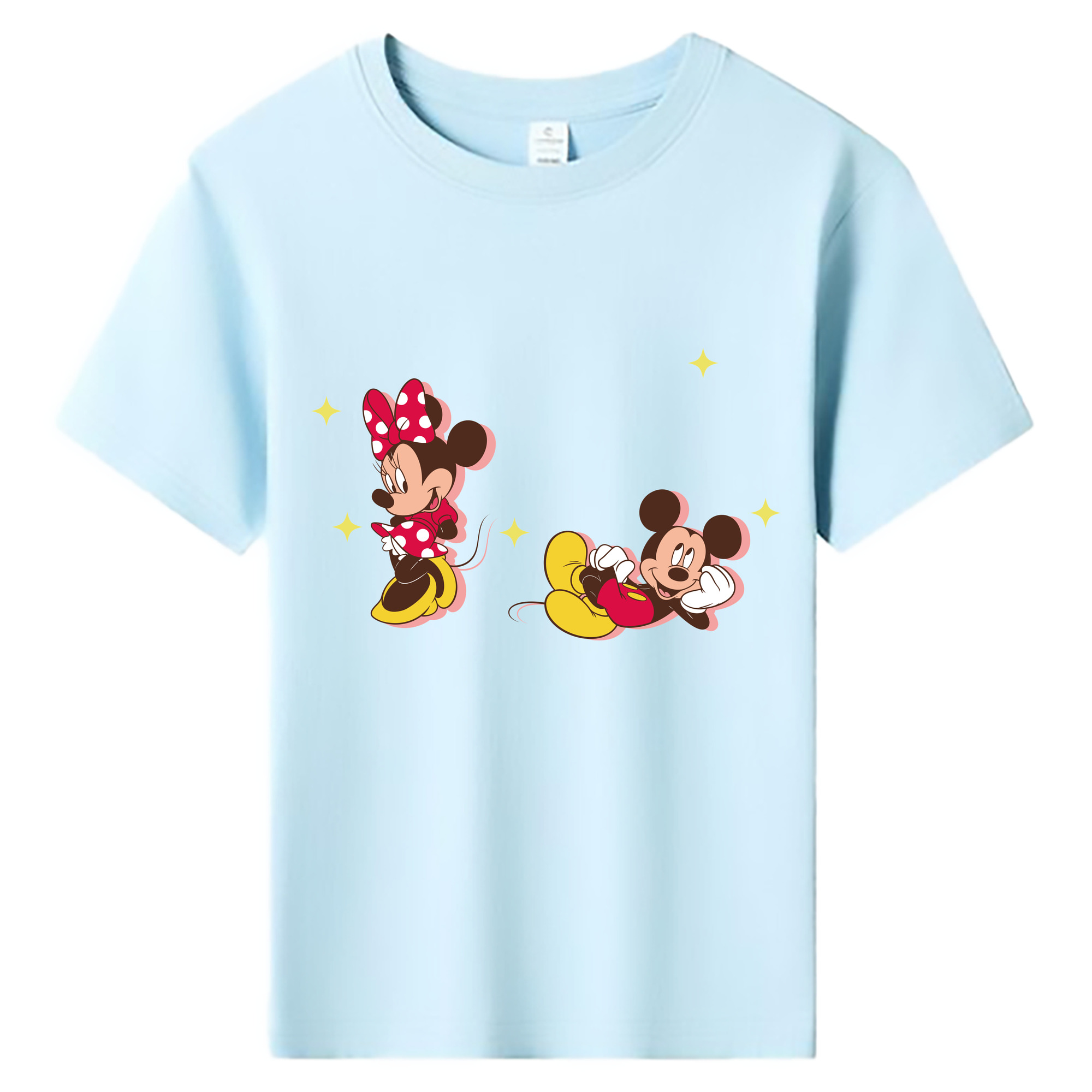 ミッキーマウス Mickey Mouse 綿100％キッズTシャツ（フロントプリント）